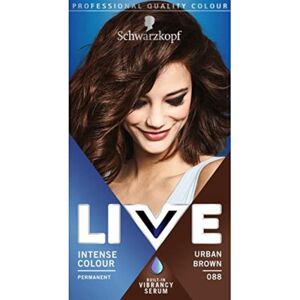 Schwarzkopf Live Intense Colour Urban Brown 088 - Permanent Hair Dye for Light B Schwarzkopf Live Intense Colour Urban Brown 088 - Permanent Hair Dye for Light B