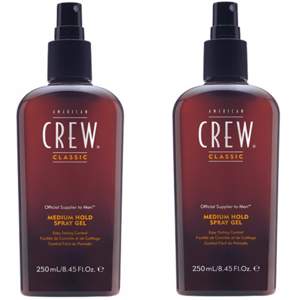 American Crew Medium Hold Spray Gel 250ml x2 American Crew Medium Hold Spray Gel 250ml x2