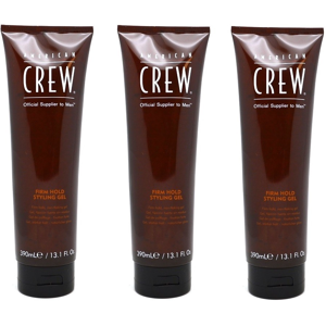American Crew Firm Hold Styling Gel 390ml x3 American Crew Firm Hold Styling Gel 390ml x3