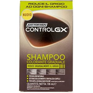 Just for Men - Control GX Colour Shampoo gradually reduces grey hair for a natural look, 4 oz Just for Men - Control GX Colour Shampoo gradually reduces grey hair for a natural look, 4 oz