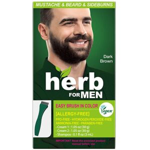 HerbForMen Herb For Men, PPD & Ammonia Free Mustache & Beard Dye, Vegan Natural Ingredients HerbForMen Herb For Men, PPD & Ammonia Free Mustache & Beard Dye, Vegan Natural Ingredients