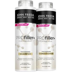 John Frieda Pro Filler+ Shampoo and Conditioner 500ml Duo Pack John Frieda Pro Filler+ Shampoo and Conditioner 500ml Duo Pack