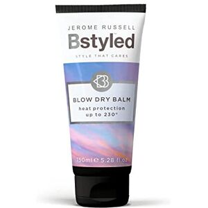 Jerome Russell BStyled Blow Dry Balm - Extend your Blow Dry & Keep Hair Moisturised, Heat Prote Jerome Russell BStyled Blow Dry Balm - Extend your Blow Dry & Keep Hair Moisturised, Heat Prote