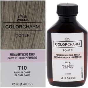 Color Charm Permanent Liquid Toner - T10 Pale Blonde by Wella for Unisex - 1.4 o Color Charm Permanent Liquid Toner - T10 Pale Blonde by Wella for Unisex - 1.4 o