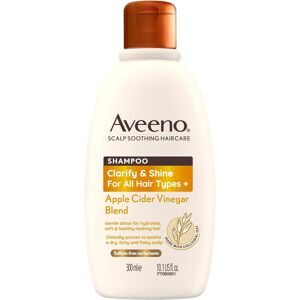 Aveeno Clarify and Shine Apple Cider Vinegar Scalp Soothing Shampoo for all Hair Aveeno Clarify and Shine Apple Cider Vinegar Scalp Soothing Shampoo for all Hair
