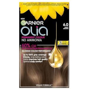 Garnier Olia Permanent Hair Dye, Up to 100% Grey Hair Coverage, No Ammonia, 60% Garnier Olia Permanent Hair Dye, Up to 100% Grey Hair Coverage, No Ammonia, 60%