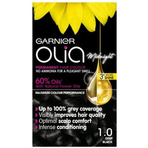 Garnier Olia Permanent Hair Dye, Up to 100% Grey Hair Coverage, No Ammonia, 60% Garnier Olia Permanent Hair Dye, Up to 100% Grey Hair Coverage, No Ammonia, 60%