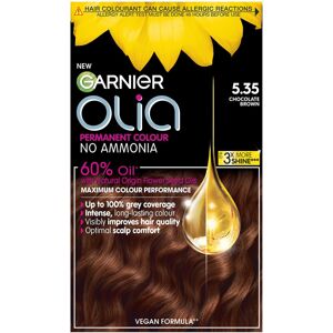 Garnier Olia Permanent Hair Dye, Up to 100% Grey Hair Coverage, No Ammonia, 60% Garnier Olia Permanent Hair Dye, Up to 100% Grey Hair Coverage, No Ammonia, 60%