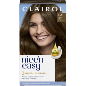 Clairol Nice'n Easy CrÃme, Natural Looking Oil Infused Permanent Hair Dye, 6A Li Clairol Nice'n Easy CrÃme, Natural Looking Oil Infused Permanent Hair Dye, 6A Li