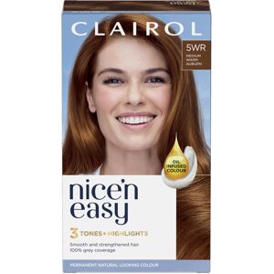 Clairol Nice'n Easy CrÃme, Natural Looking Oil Infused Permanent Hair Dye, 5WR M Clairol Nice'n Easy CrÃme, Natural Looking Oil Infused Permanent Hair Dye, 5WR M