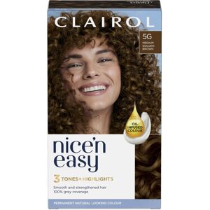 Clairol Nice'n Easy CrÃme, Natural Looking Oil Infused Permanent Hair Dye, 5G Me Clairol Nice'n Easy CrÃme, Natural Looking Oil Infused Permanent Hair Dye, 5G Me