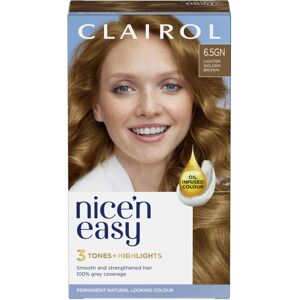Clairol Nice'n Easy CrÃme, Natural Looking Oil Infused Permanent Hair Dye, 6.5GN Clairol Nice'n Easy CrÃme, Natural Looking Oil Infused Permanent Hair Dye, 6.5GN