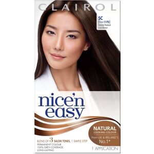 Clairol Nice'n Easy CrÃme, Natural Looking Oil Infused Permanent Hair Dye, 5C Me Clairol Nice'n Easy CrÃme, Natural Looking Oil Infused Permanent Hair Dye, 5C Me