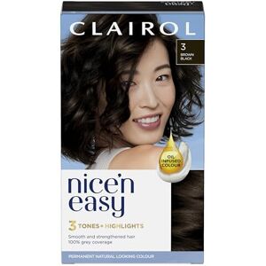 Clairol Nice'n Easy CrÃme, Natural Looking Oil Infused Permanent Hair Dye, 3 Bro Clairol Nice'n Easy CrÃme, Natural Looking Oil Infused Permanent Hair Dye, 3 Bro