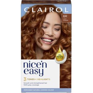 Clairol Nice'n Easy CrÃme, Natural Looking Oil Infused Permanent Hair Dye, 6R Li Clairol Nice'n Easy CrÃme, Natural Looking Oil Infused Permanent Hair Dye, 6R Li