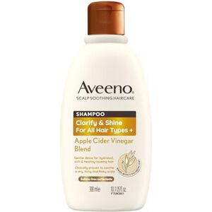 Aveeno Clarify and Shine Apple Cider Vinegar Scalp Soothing Shampoo for all Hair Aveeno Clarify and Shine Apple Cider Vinegar Scalp Soothing Shampoo for all Hair