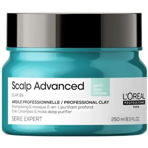 L'Oréal Paris L'Oreal Professionnel Series Expert Scalp Advanced Anti-Oiliness 2-in-1 Deep Purifier Clay Mask 250ml L'Oréal Paris L'Oreal Professionnel Series Expert Scalp Advanced Anti-Oiliness 2-in-1 Deep Purifier Clay Mask 250ml