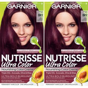 Garnier Hair Color Nutrisse Ultra Color Nourishing Creme BR2 Dark Intense Burgu Garnier Hair Color Nutrisse Ultra Color Nourishing Creme BR2 Dark Intense Burgu