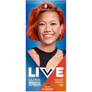 Schwarzkopf LIVE Ultra Brights Vibrant Semi-Permanent Hair Dye 085, Orange Schwarzkopf LIVE Ultra Brights Vibrant Semi-Permanent Hair Dye 085, Orange