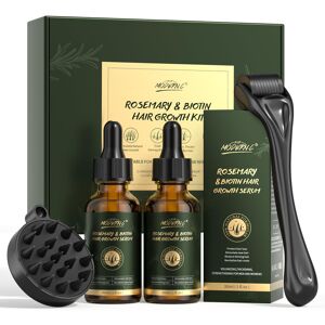 Pop Modern.C Rosemary & Biotin Hair Growth Kit - 2x30ml Serums with Derma Roller & Scalp Mass Pop Modern.C Rosemary & Biotin Hair Growth Kit - 2x30ml Serums with Derma Roller & Scalp Mass