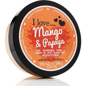 I Love Mango & Papaya Body Butter, 87% Naturally Derived Ingredients, Shea Butter & Coc I Love Mango & Papaya Body Butter, 87% Naturally Derived Ingredients, Shea Butter & Coc