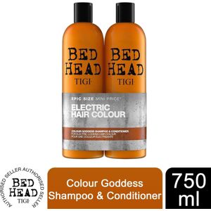 Bed Head TIGI Colour Goddess Shampoo & Conditioner for Coloured Hair, 750ml Duo Bed Head TIGI Colour Goddess Shampoo & Conditioner for Coloured Hair, 750ml Duo