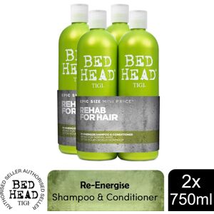 Bed Head by Tigi Urban Antidotes Re-Energise 2x750ml Shampoo & Conditioner Set w Bed Head by Tigi Urban Antidotes Re-Energise 2x750ml Shampoo & Conditioner Set w