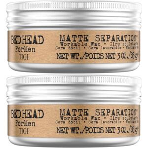 Bed Head for Men by TIGI Matte Separation Mens Hair Wax for Firm Hold 85g, 2pk Bed Head for Men by TIGI Matte Separation Mens Hair Wax for Firm Hold 85g, 2pk