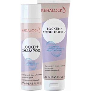 KERALOCK Curl Shampoo and Conditioner Set, Anti-Frizz, 250ml Each KERALOCK Curl Shampoo and Conditioner Set, Anti-Frizz, 250ml Each