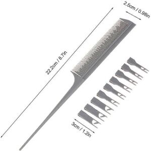 Unbranded Adjustable Sectioning Highlight Comb Professional 2 Side Hair Dyeing Comb Weavin Unbranded Adjustable Sectioning Highlight Comb Professional 2 Side Hair Dyeing Comb Weavin