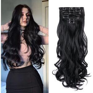 konhill (As show, One size) Clip In Hair Extensions 22 Inche Hairpieces 7 Pieces/set Cli konhill (As show, One size) Clip In Hair Extensions 22 Inche Hairpieces 7 Pieces/set Cli