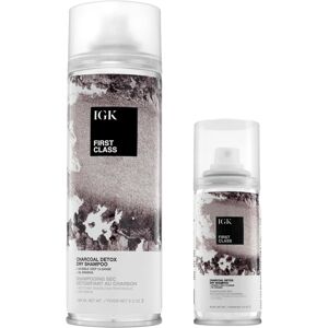 IGK FIRST CLASS Charcoal Detox Dry Shampoo Travel Bundle Volume + Soothes Scal IGK FIRST CLASS Charcoal Detox Dry Shampoo Travel Bundle Volume + Soothes Scal