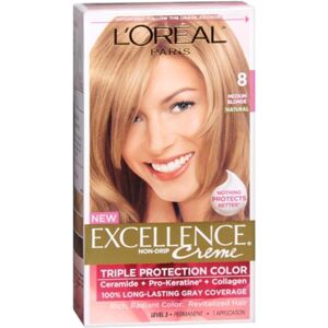 L’Oréal Paris Exc H/C Med Bld #8 R Size 1ct L'Oreal Excellence Creme Hair Color Medium Blonde L’Oréal Paris Exc H/C Med Bld #8 R Size 1ct L'Oreal Excellence Creme Hair Color Medium Blonde