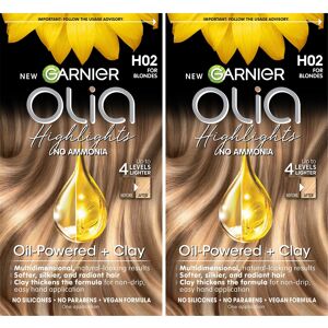 Garnier Hair Color Olia Ammonia-Free Permanent Hair Dye H02 Highlights for Blon Garnier Hair Color Olia Ammonia-Free Permanent Hair Dye H02 Highlights for Blon