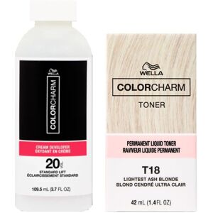 Wella T18 Lightest Ash Blonde Toner & Developer Vol 20 - Bundle Wella T18 Lightest Ash Blonde Toner & Developer Vol 20 - Bundle
