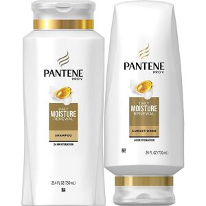 Pantene Moisturizing Shampoo 25.4 OZ and Silicon-Free Conditioner 24 OZ for Dry Pantene Moisturizing Shampoo 25.4 OZ and Silicon-Free Conditioner 24 OZ for Dry