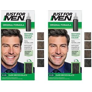 Just for Men Original Formula Dark Brown Black Hair Dye, Targets Only The Hairs, Just for Men Original Formula Dark Brown Black Hair Dye, Targets Only The Hairs,