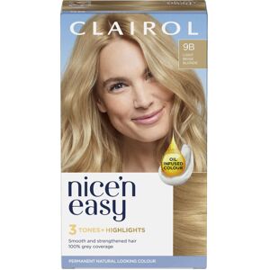 Clairol Nice'n Easy Crème, Natural Looking Oil Infused Permanent Hair Dye, 9B Li Clairol Nice'n Easy Crème, Natural Looking Oil Infused Permanent Hair Dye, 9B Li