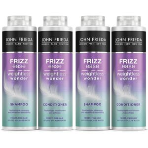 John Frieda Frizz Ease Weightless Wonder Shampoo & Conditioner Duo - 2x, 500ml - John Frieda Frizz Ease Weightless Wonder Shampoo & Conditioner Duo - 2x, 500ml -