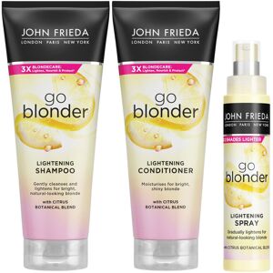 John Frieda Go Blonder Lightening Bundle Shampoo, Conditioner 250ml & Spray100ml John Frieda Go Blonder Lightening Bundle Shampoo, Conditioner 250ml & Spray100ml