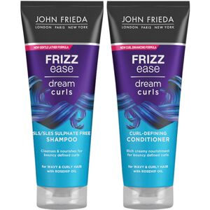 John Frieda Frizz Ease Dream Curls Bundle Shampoo and Conditioner, 250ml John Frieda Frizz Ease Dream Curls Bundle Shampoo and Conditioner, 250ml