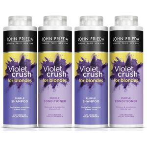 2x John Frieda Shampoo & Conditioner Duo Pack Violet Crush for Blondes, 500ml 2x John Frieda Shampoo & Conditioner Duo Pack Violet Crush for Blondes, 500ml