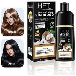 Unbranded (1PCS) Coconut Black Hair Dye Shampoo,500ML Coconut Black Hair Shampoo for Gray Unbranded (1PCS) Coconut Black Hair Dye Shampoo,500ML Coconut Black Hair Shampoo for Gray