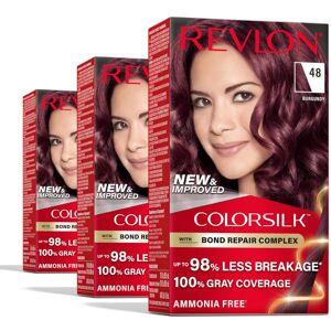 Revlon ColorSilk with Bond Repair Complex Permanent Hair Color 100 Gray Coverage Revlon ColorSilk with Bond Repair Complex Permanent Hair Color 100 Gray Coverage