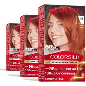 Revlon ColorSilk with Bond Repair Complex Permanent Hair Color 100 Gray Coverage Revlon ColorSilk with Bond Repair Complex Permanent Hair Color 100 Gray Coverage