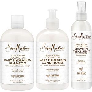 Shea Moisture SheaMoisture Shampoo and Conditioner Set 13 Fl Oz Ea with Leave In Treatment Sp Shea Moisture SheaMoisture Shampoo and Conditioner Set 13 Fl Oz Ea with Leave In Treatment Sp