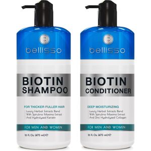 BELLISSO Biotin Shampoo and Conditioner Set - Sulfate and Paraben Free Treatment for Men BELLISSO Biotin Shampoo and Conditioner Set - Sulfate and Paraben Free Treatment for Men