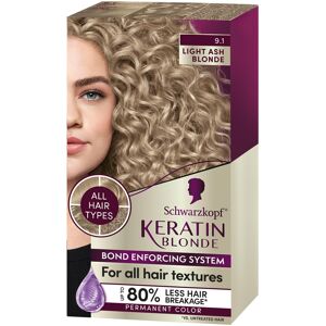 Schwarzkopf Keratin Color Permanent Hair Color Cream 9.1 Light Ash Blonde 1 Ki Schwarzkopf Keratin Color Permanent Hair Color Cream 9.1 Light Ash Blonde 1 Ki