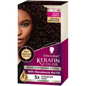 Schwarzkopf Keratin Color Permanent Hair Color 1.99 Black Purple 1 Application Schwarzkopf Keratin Color Permanent Hair Color 1.99 Black Purple 1 Application