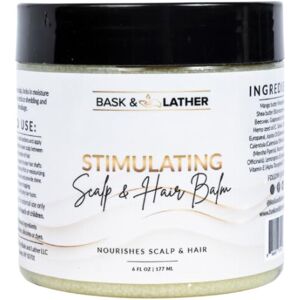 Bask & Lather Stimulating Scalp & Hair Balm for Growth with Mango & Shea Butter, Bask & Lather Stimulating Scalp & Hair Balm for Growth with Mango & Shea Butter,